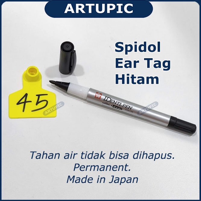 Spidol Ear Tag Hitam Pewarna Penanda Eartag Necktag Hewan Sapi Babi Kambing Kuda Domba Import