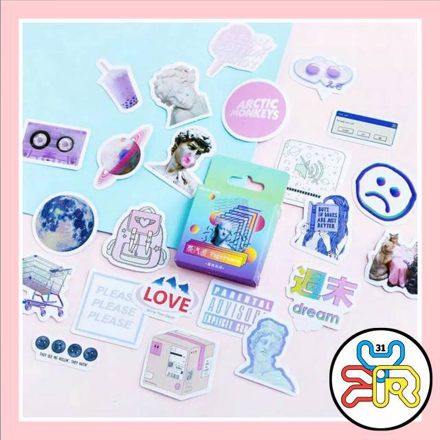 

45Pcs Stiker Desain Lucu Model DIY untuk Scrapbook