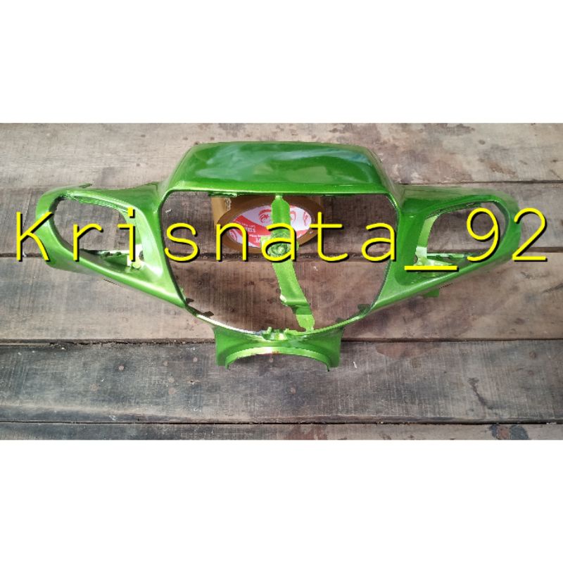 Batok kepala depan fiz r kopling warna hijau muda batok fiz r / vega r hijau pupus