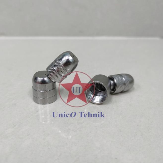 nozzle / spuyer 1 lubang apollo bengkok STAINLESS embun kepala sprayer
