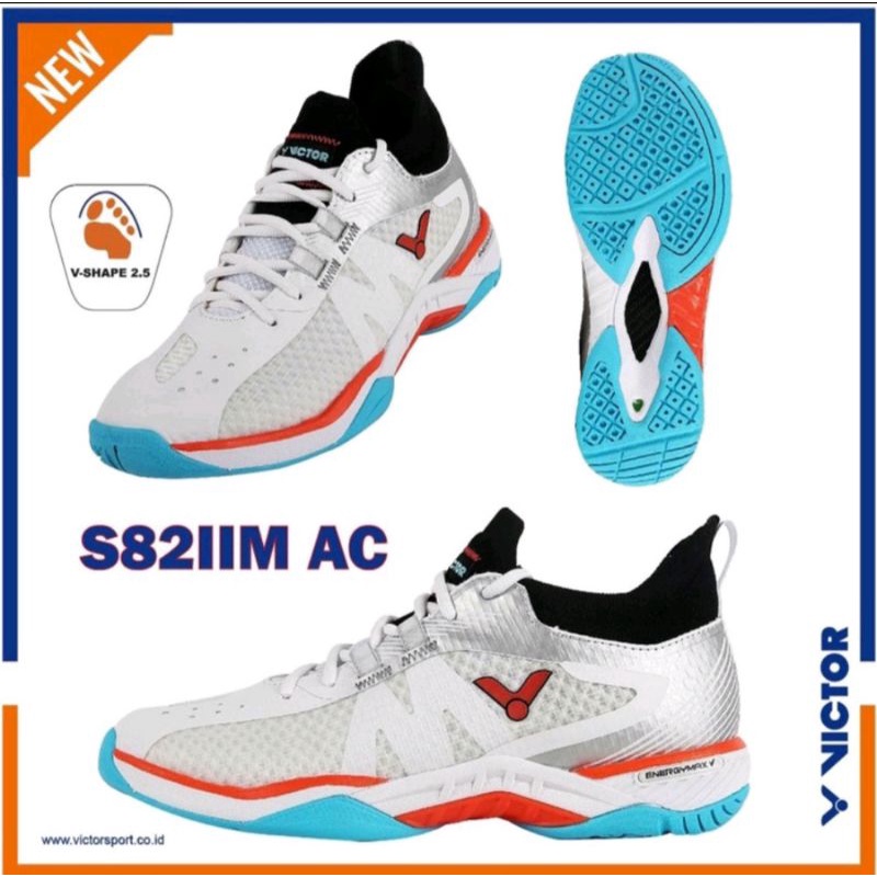 SEPATU BADMINTON VICTOR S82II M AC SEPATU BADMINTON VICTOR S 82 II AHSAN ORIGINAL