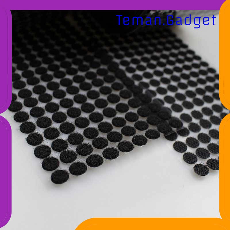 TG-DE184 NIKTO Tape Lakban Dot Velcro Hook &amp; Loop Magic Sticker 450 Pairs 10 mm
