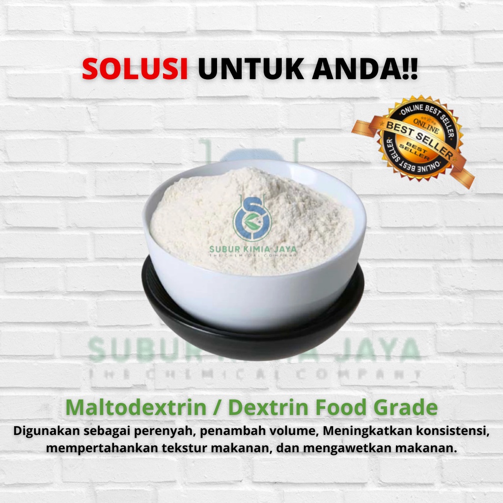 

HG Maltodextrin / Dextrin Ex Lihua DE 10-12 Food Grade / Filler Makanan Netral 1 Kg