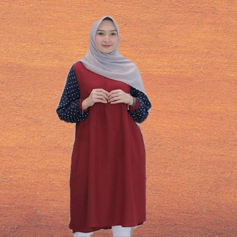 PAKAIAN MUSLIM | ATASAN TUNIK JUMBO