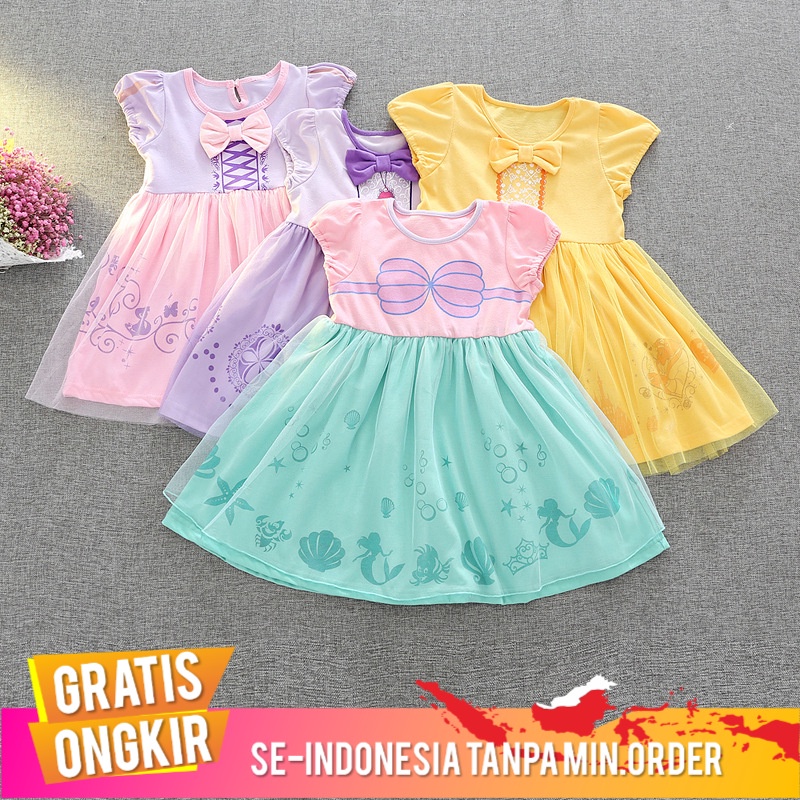 Gaun Anak Eropa  Amerika  Anak-anak  Anak Perempuan Snowyprincess Anak Sophie Putri Gaun Anak Kemeja