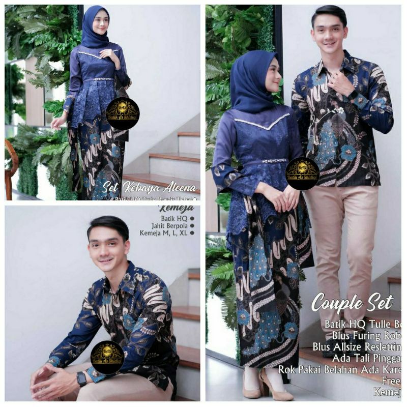Baju Kebaya Set Aleena Modern Baju Lamaran, Tunangan, Seserahan, Wisuda, Nikahan, Dan Kondangan