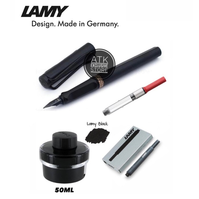 

(TERLARIS) LAMY SAFARI UMBRA FOUNTAIN PEN SET