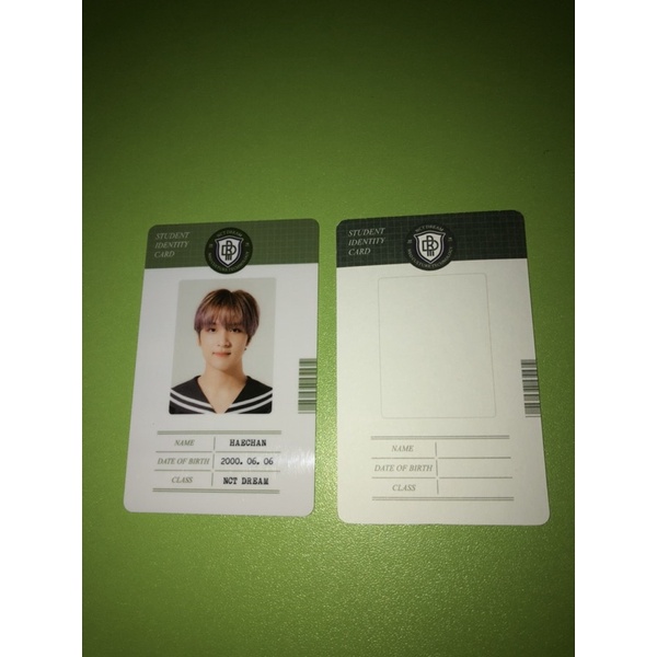 [BOOKED] student id card haechan set b2s dream