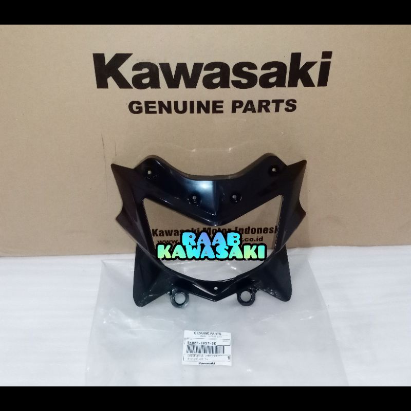 COVER BATOK LAMPU DEPAN HITAM KSR110 ORIGINAL KAWASAKI