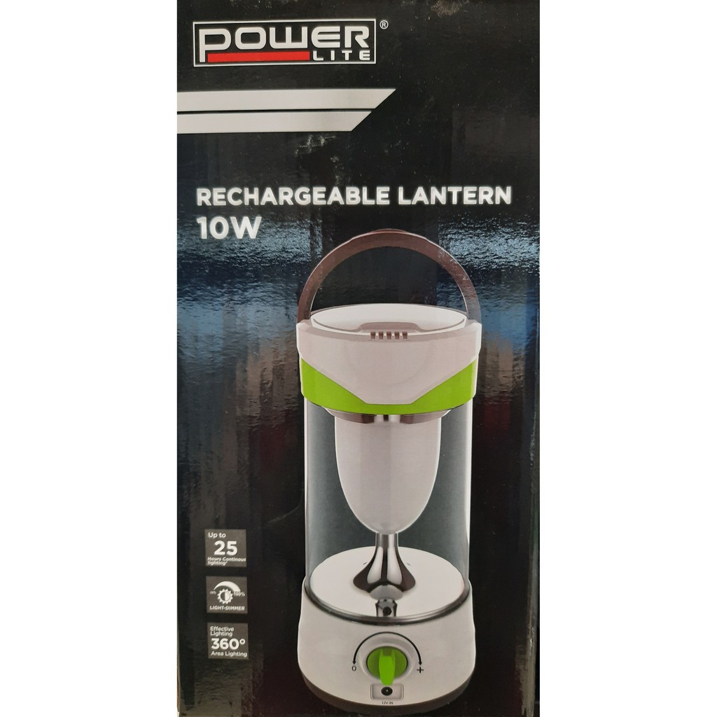 LAMPU DARURAT LED 10W / POWER LITE LENTERA RECHARGABLE / PORTABLE LAMP 1600 MAH