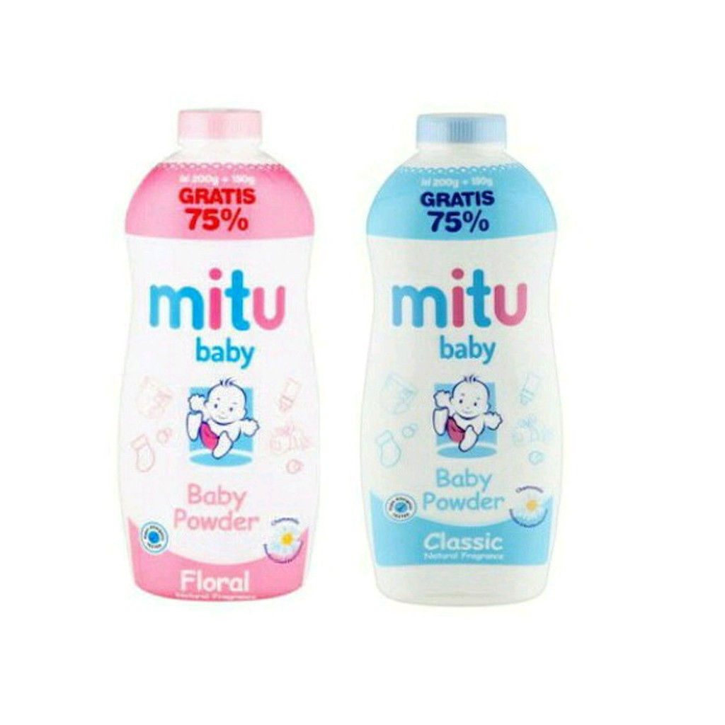 Mitu Baby Powder [200g+100g] ORIGINAL-BPOM