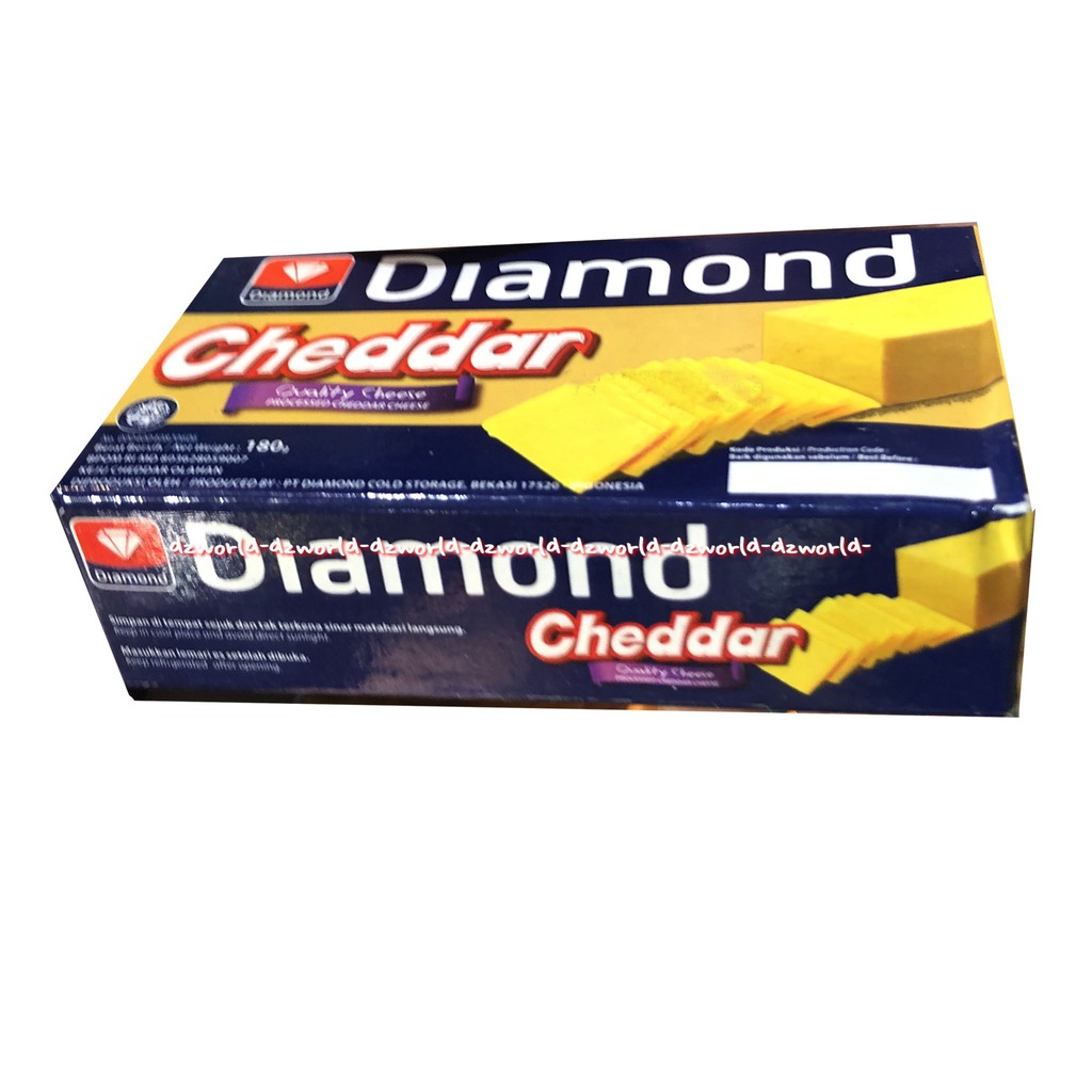 Diamond Cheddar Cheese 180gr Keju Cedar Chese Diamon Keju Padat Kotak