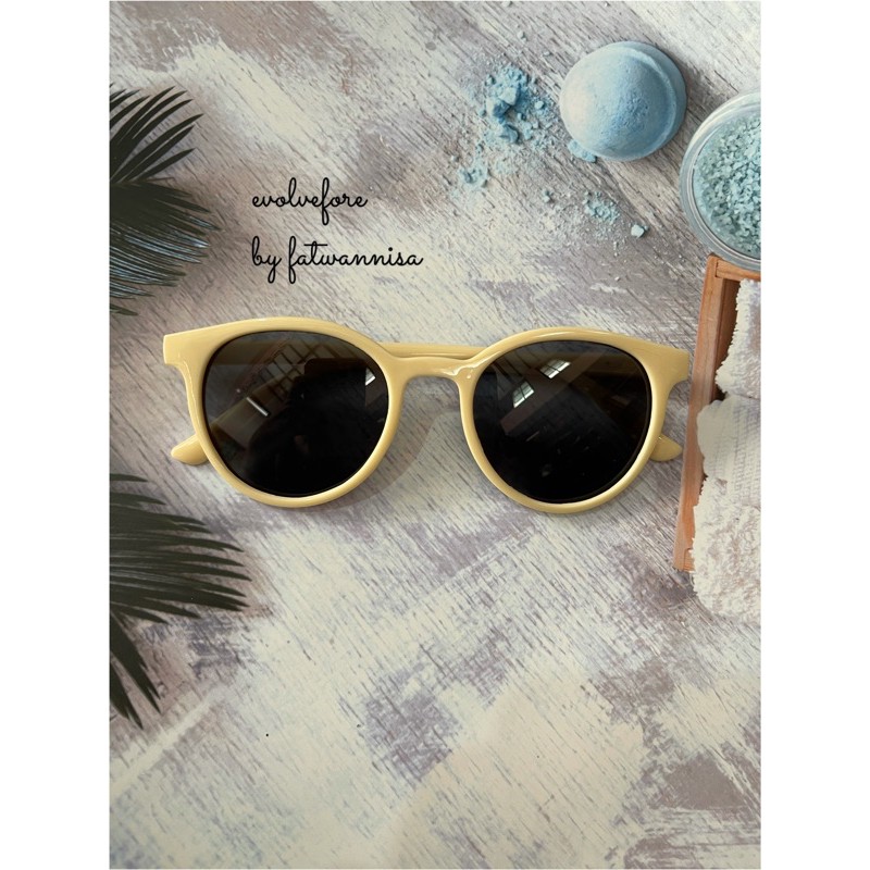 FATWANNISA - KOREA - 1 KACAMATA KOREA BULAT-Beige