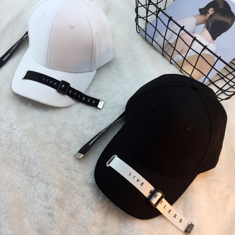 Topi Baseball Matahari Aksen Pita Buckle Untuk Wanita