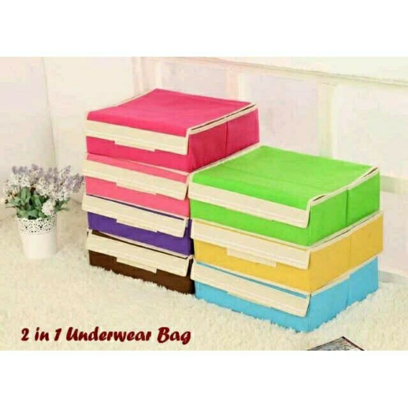 UNDERWEAR STORAGE 2IN1 / TEMPAT PENYIMPANAN 2 in 1 CELANA BRA