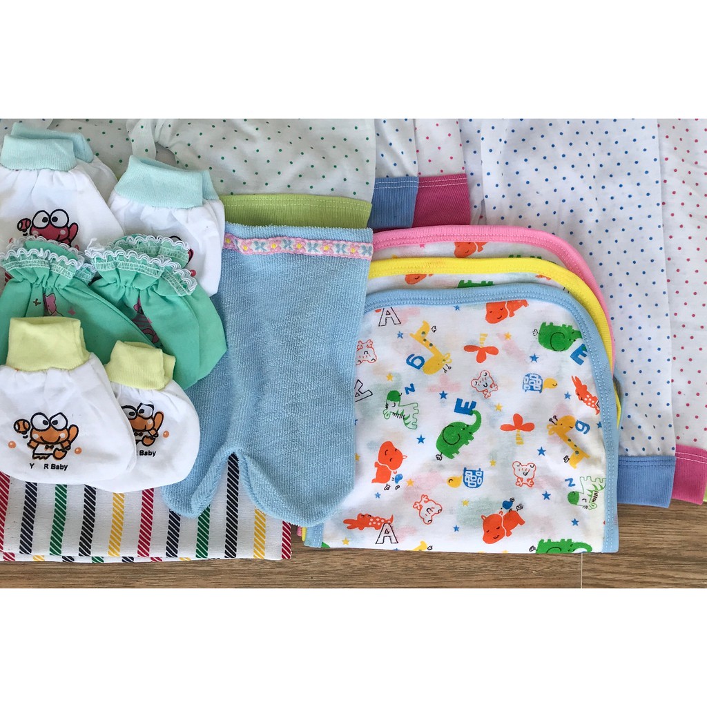 BAYIe - Paket Hemat Perlengkapan Baju Bayi Baru Lahir (New Born) POLKADOT Ekonomis dan Hemat PAKET POLKADOT