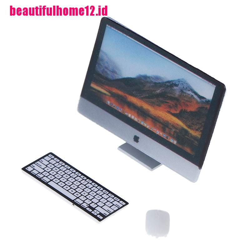 【beautifulhome12.id】1/12 Scale Ob 11 Mini Computer Sets Doll House Mini Accessories