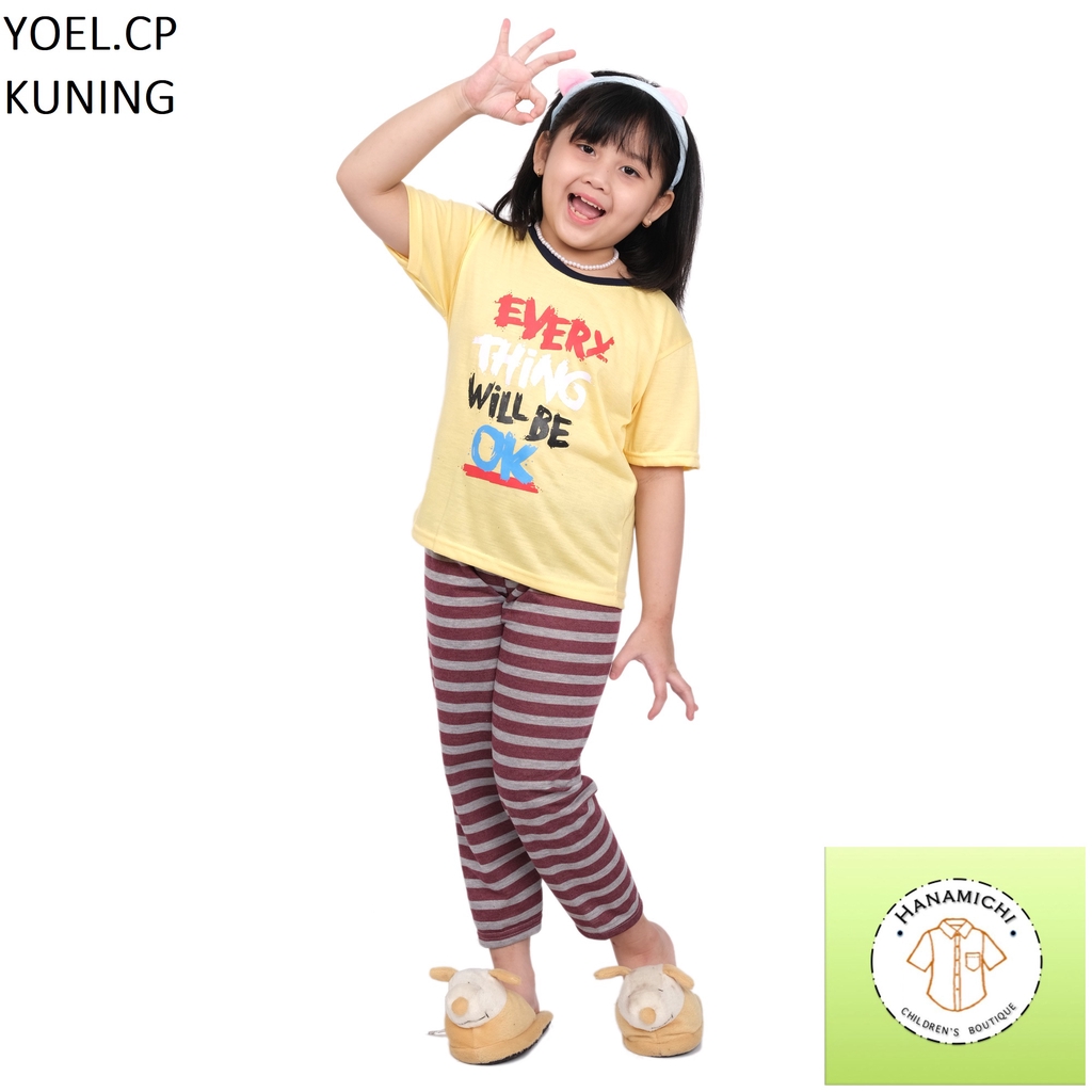 Hanamichi YOEL.CP Baju Tidur Anak Lengan Pendek