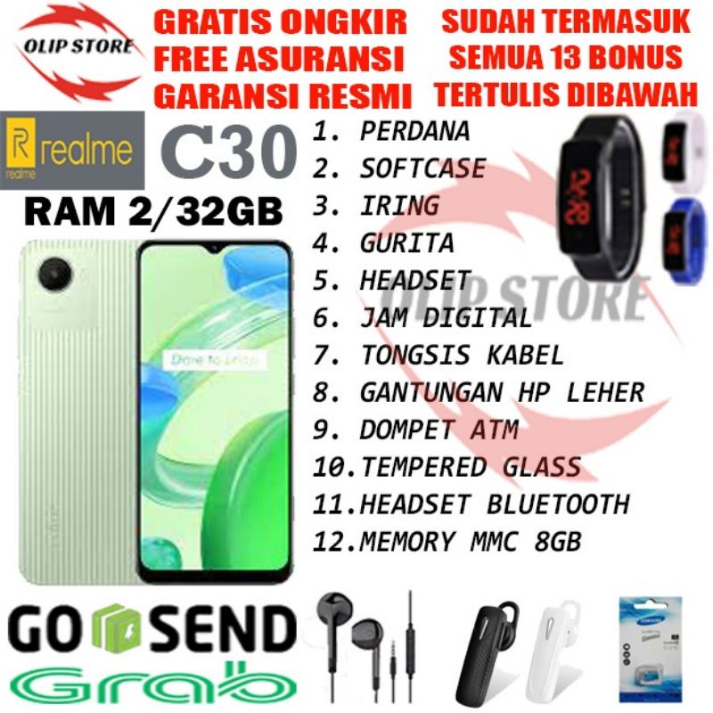REALME C30 4/64 RAM 4GB ROM 64GB GARANSI RESMI 1 TAHUN