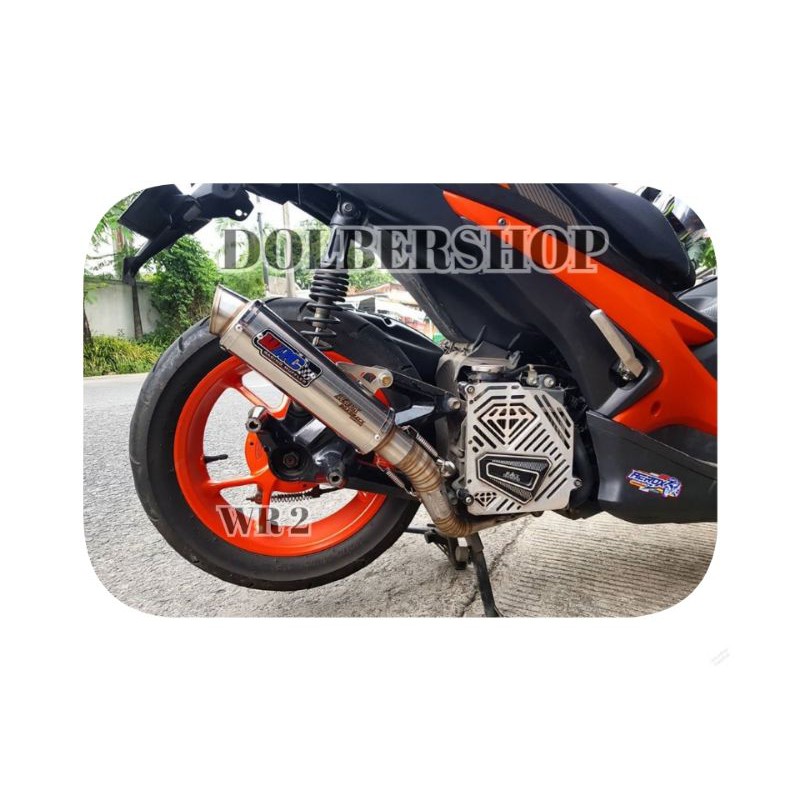 jk Knalpot racing wrc Aerox original free bikin nama