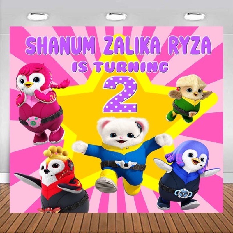 Badanamu tipe Cadets Backdrop Flexi Birthday / Hiasan Kue Ulang Tahun