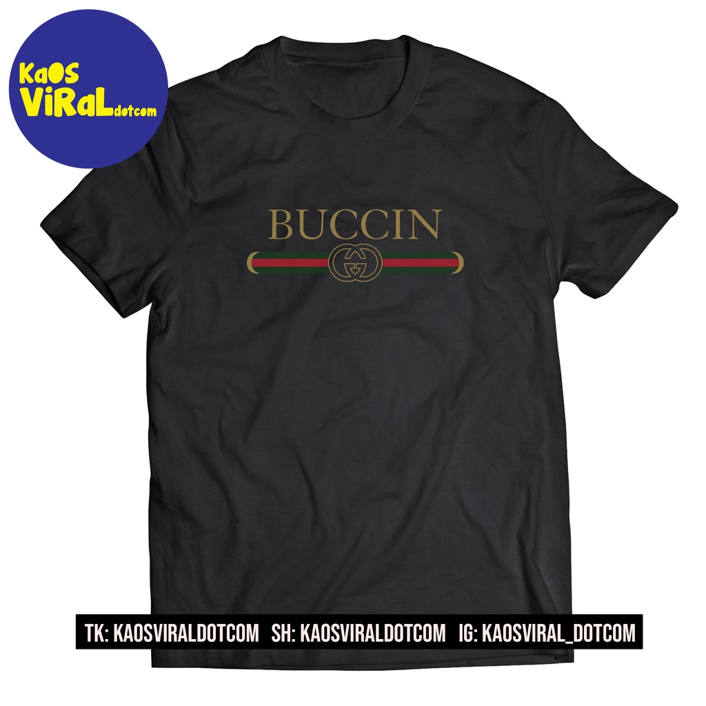 BAJU KAOS PARODY PLESETAN BUCCIN T-SHIRT DISTRO UNISEX PRIA WANITA SABLON POLIFLEX COMBED 30S