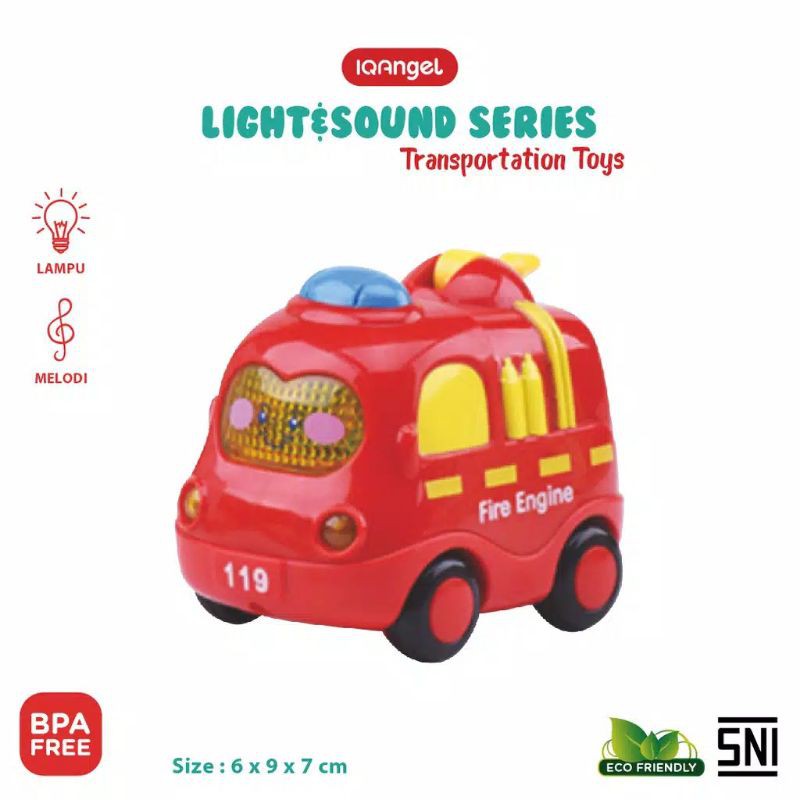 TOYS | IQANGEL / iq angelTransportation Car Toys / Mainan Bayi Edukatif / Mainan Motorik