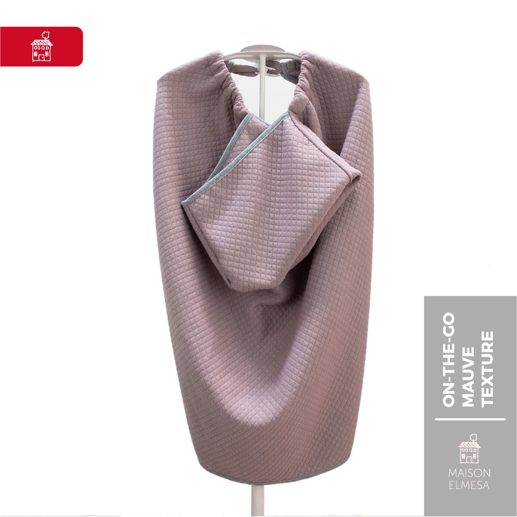 Maison Elmesa Baby Blanket Selimut Bayi On The Go Mauve Texture Shopee Indonesia