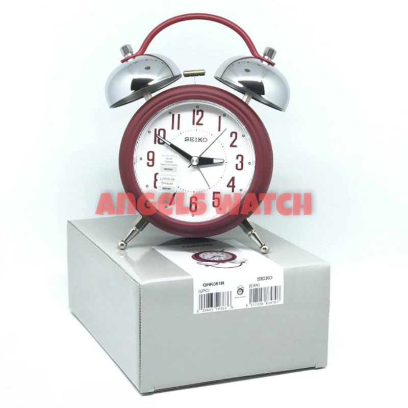 angelwatch jam weker meja seiko new model qhk051 lumbirte bell alarm