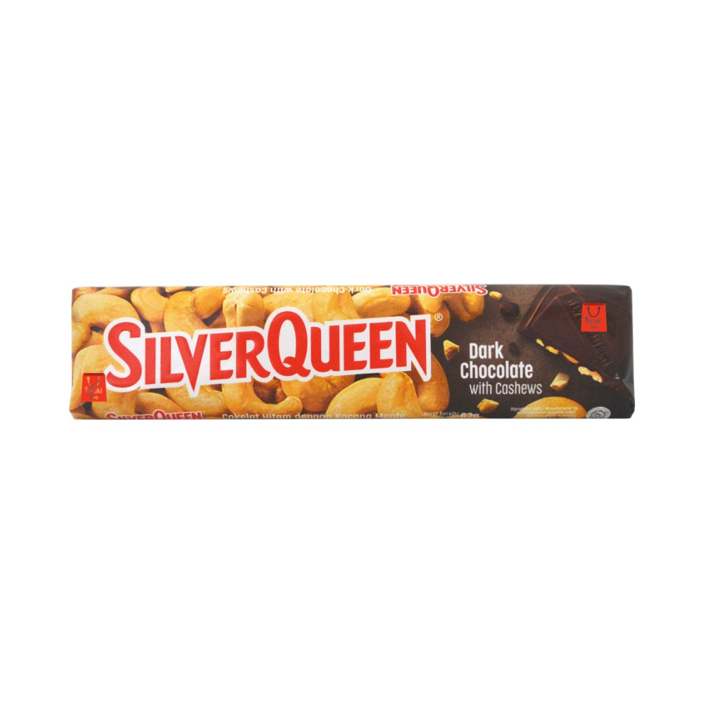 

Silver Queen Dark Chocolate Bar Coklat Hitam dengan Kacang Mete - 62gr