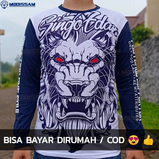  Baju  Kaos Suporter Arema  lengan  panjang  Aremania baru 