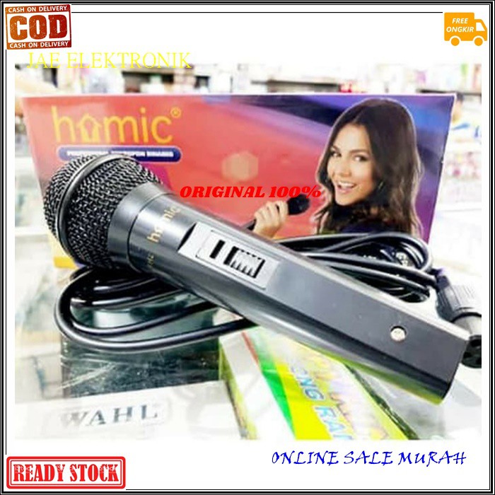 G506 HOMIC ORIGINAL G506 MIC KABEL KARAOKE MIK MICROPHONE CABLE vocal audio sound mik pengeras suara pro profesional vokal mikrophone dynamic aux asli music  Bahan dari pvc Langsung nyala. Gk pake baterai suara mantap, yg paling penting tidak perlu teriak