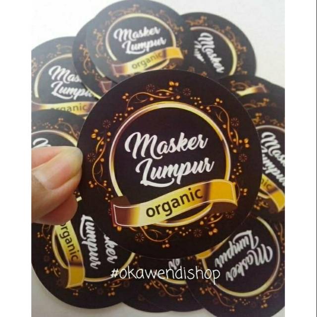 

Stiker Label Produk Bentuk bulat/Stiker Kemasan/Label Kemasan/Stiker Produk/Label Produk