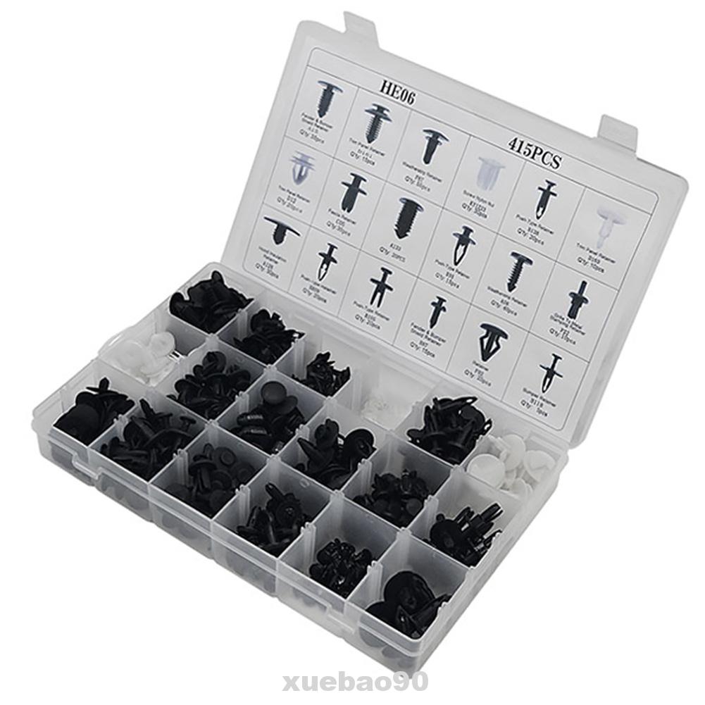 415 Pcs 18 Sizes Interior Door Trim Panel Retainers Clips Fastener Kit for Ford