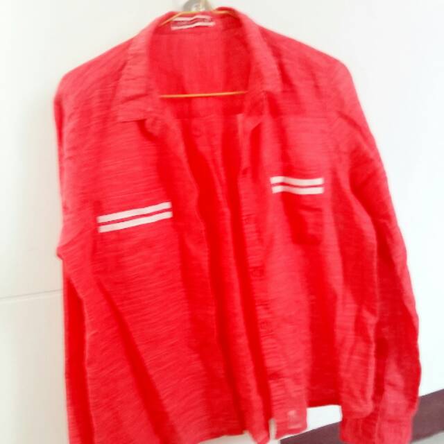 Kemeja logo jeans ori