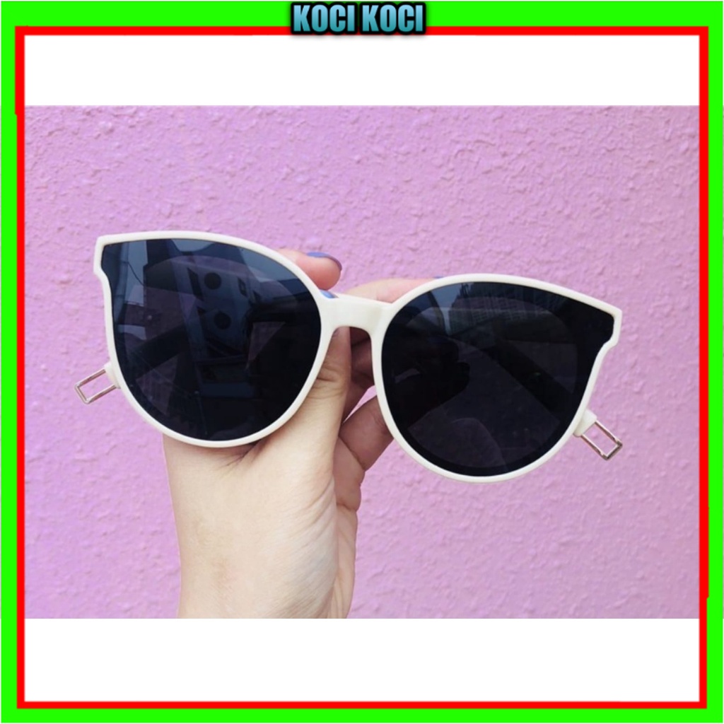 Korean Trendy Mata Kucing Kacamata Hitam Wanita Cat Eye Sunglasses Women