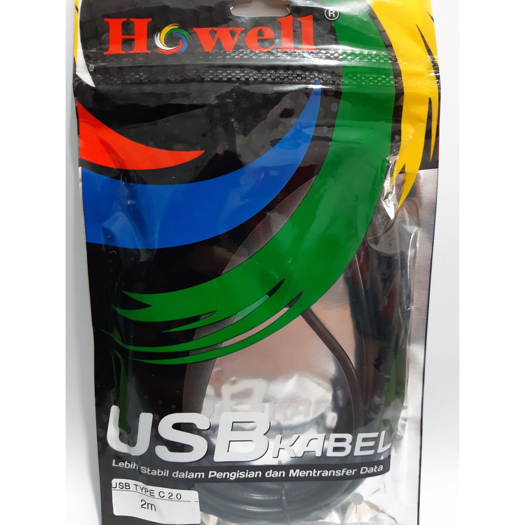 Howell Kabel Data USB 2.0 to Type-C 2Meter