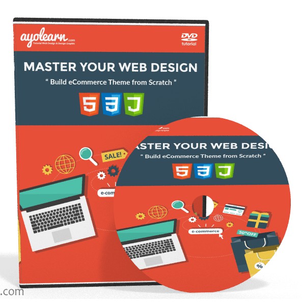 DVD Tutorial Membuat Template Toko Online Dengan HTML dan CSS