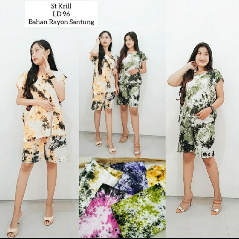 SETELAN ATASAN CELANA PENDEK ST.KRILL SURABAYA SIDOARJO