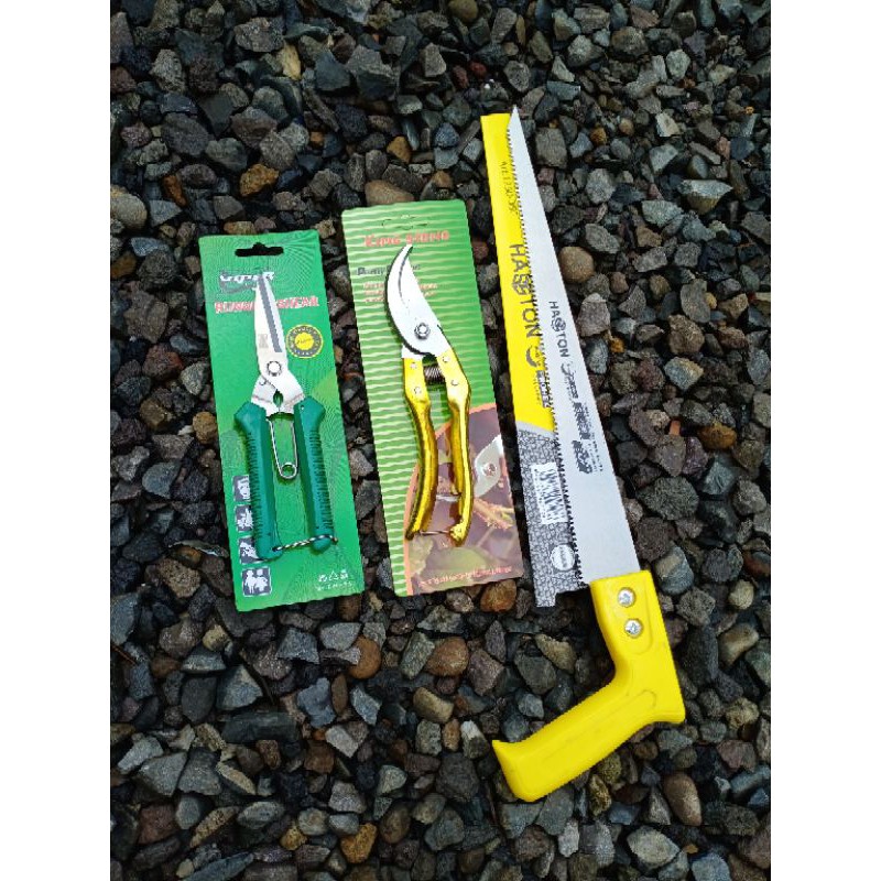 paket alat bonsai 100 / gergaji pruning prohex / gunting dahan