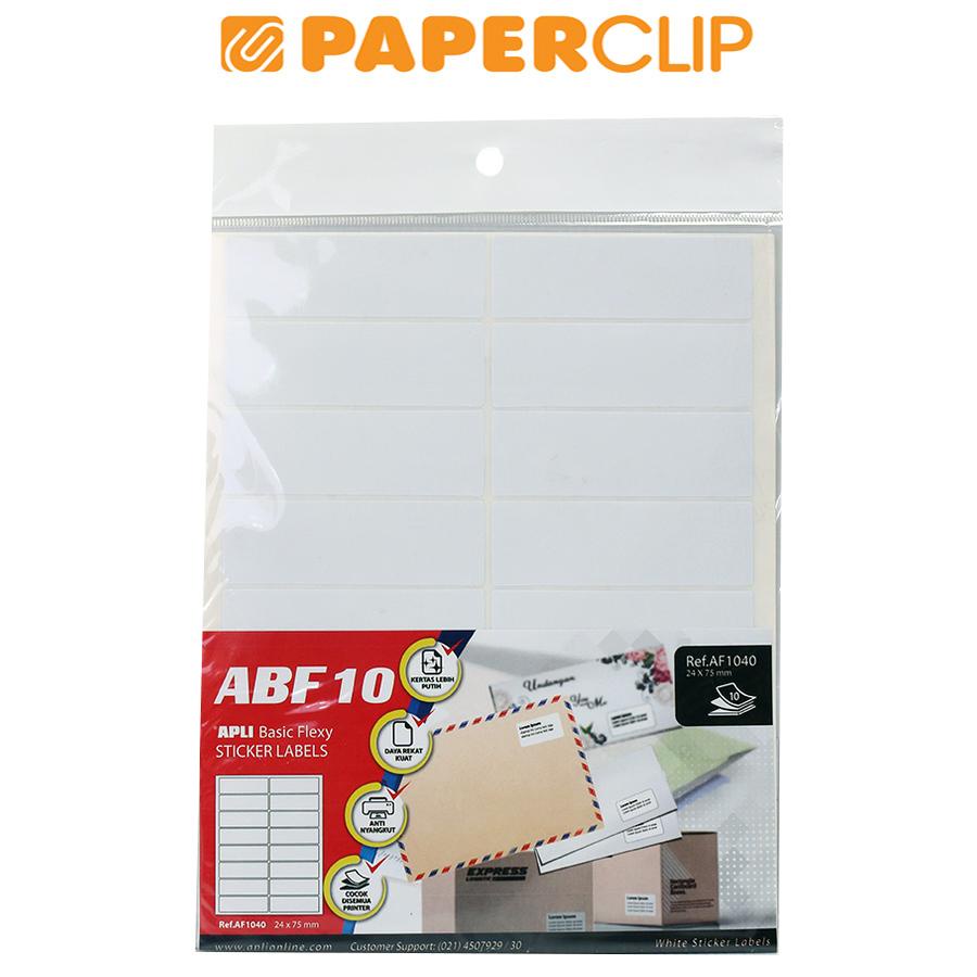 

LABEL APLI AF1040 24X75 10