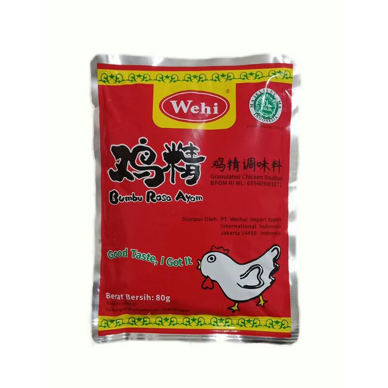 

WEHI KALDU AYAM 80GRAM Per 1 PCS