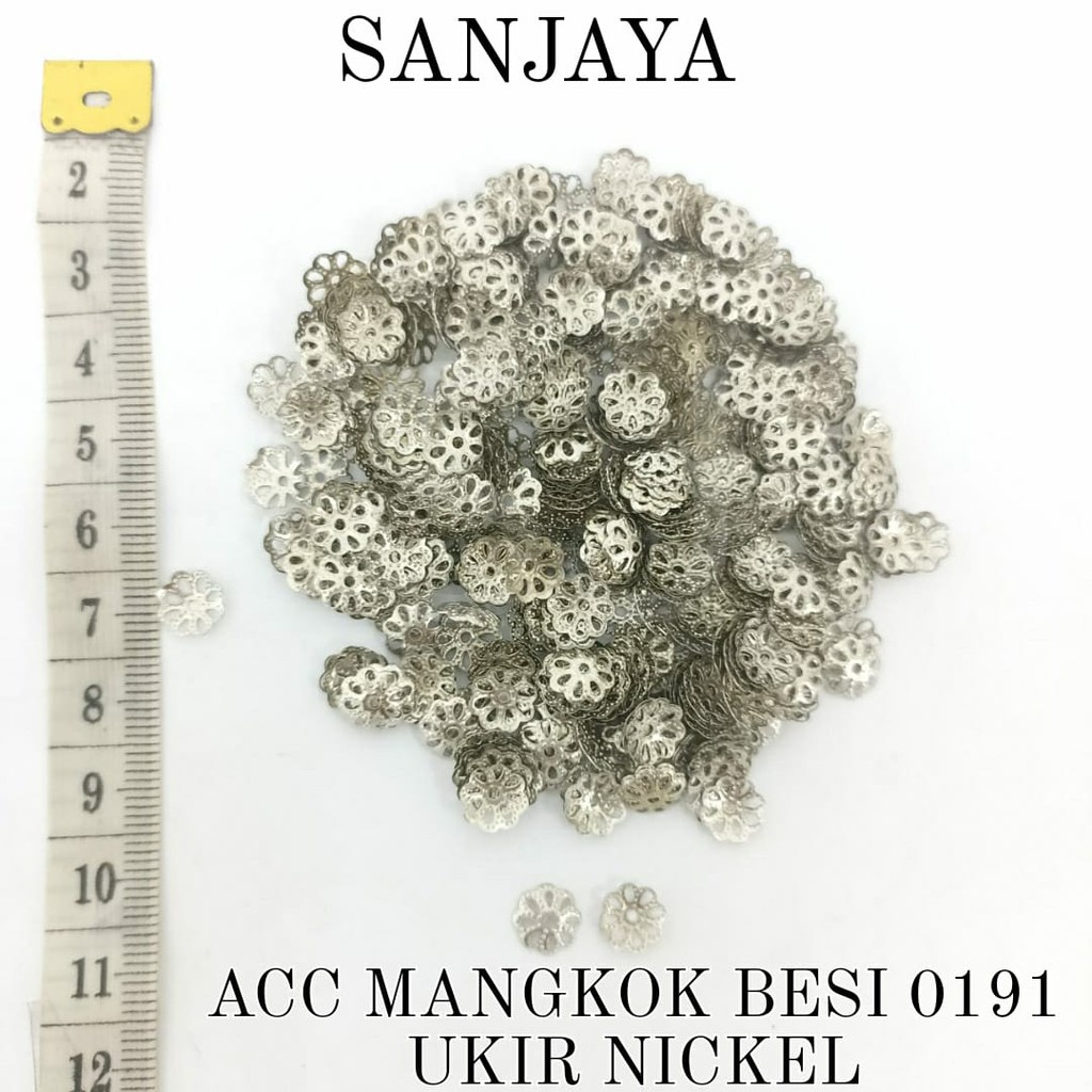 CANGKANG BATIK / CANGKANG MANGKOK / CANGKANG MUTIARA / CANGKANG MAHKOTA / ACC MANGKOK BESI 0191 UKIR NICKEL
