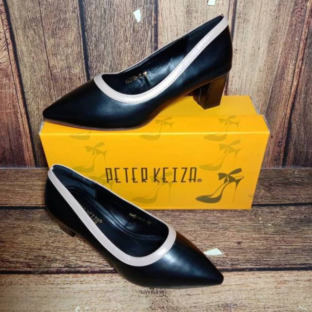SEPATU HAK CHUNKY WANITA (Peter Keiza) HITAM - PTZ4 | HEELS WANITA | SEPATU KERJA | SEPATU FORMAL