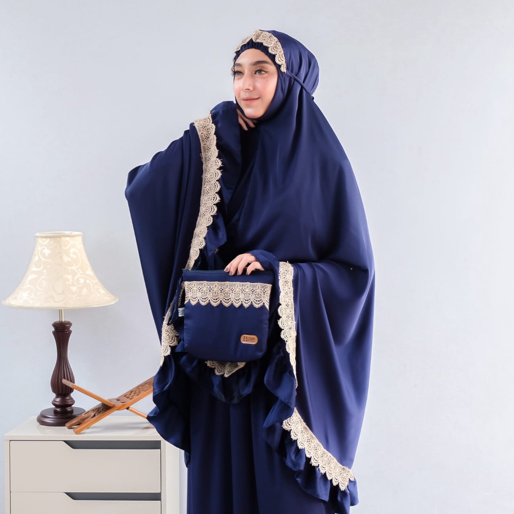 mukena silky premium | mukena mewah