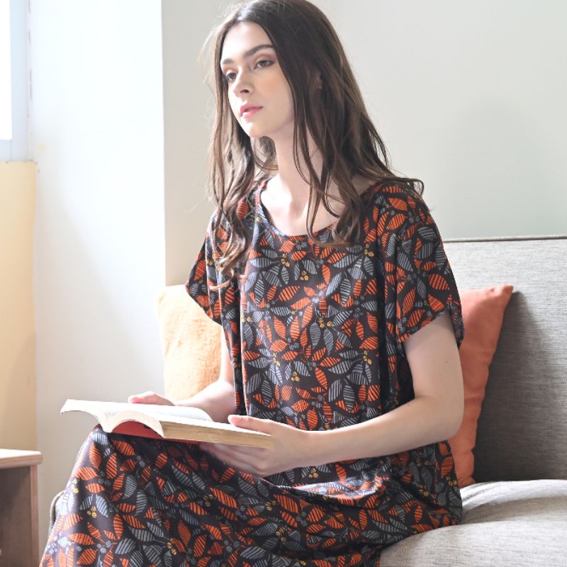 Daster Rayon HABEL NON BUSUI Panjang Semata Kaki-Habel 12