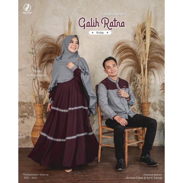 GAMIS GALIH RATNA RUBI HIJAB MOON • ALWA HIJAB