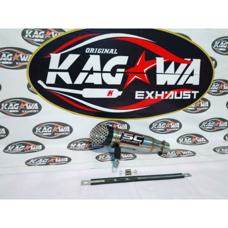 Knalpot Tabung Silincer Sc Project Cbr150r R15v3 GSXr150 Byson Vixion Sonic