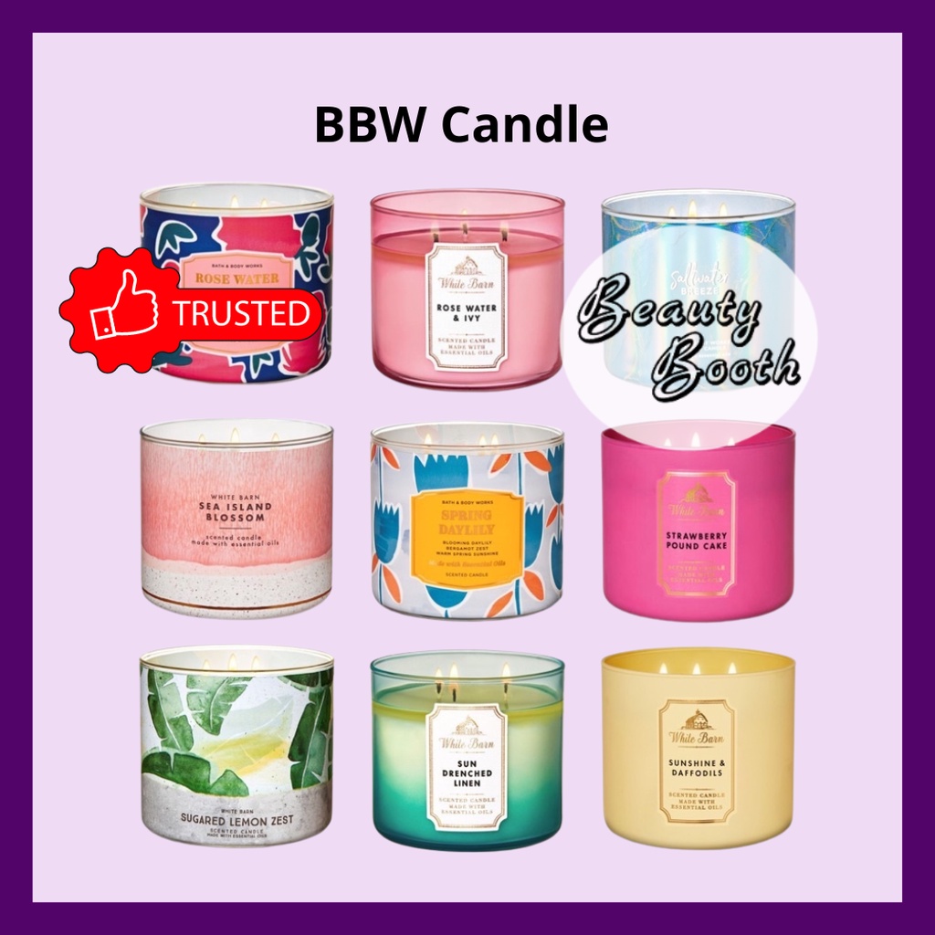 BBW Candle 3 Wick | Bath&amp;Body Works CANDLE LILIN