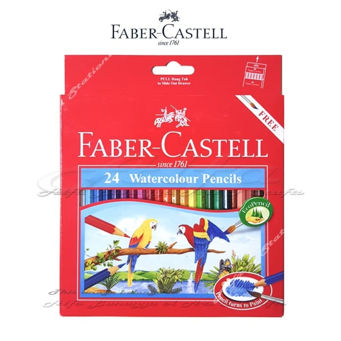 

Gaya Faber Castell 24 Watercolour Pencils - Pensil Warna Cat Air 24C Color Diskon